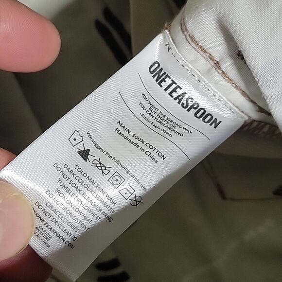 One Teaspoon Azteca Leopard Tapered Denim Jeans Womens Size 29 NWT - Picture 8 of 12